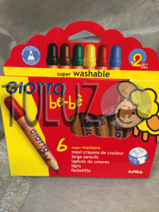 Kredki grube Giotto be-be 6 kol 