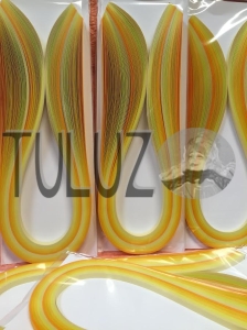 Quilling-paski - 3,5,10 mm odcienie żółto-pomarańczowe