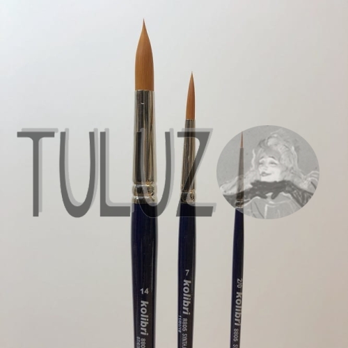 Pędzle seria 8805 Kolibri Tuluz pędzle włosie nylonowe syntetyczne..jpg