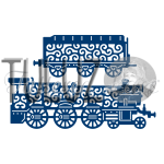 Tattered Lace wykrojnik D848 Steam Train