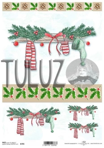 ITD Collection papier ryżowy A4 świąteczne motywy kod.prod.R0795