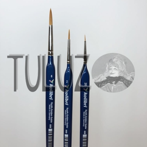 Pędzle seria 888 Kolibri Tuluz pędzle włosie nylonowe syntetyczne..jpg