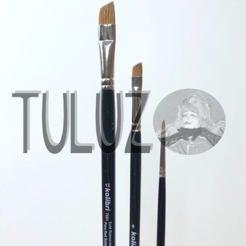 Pędzle seria 781 Kolibri Tuluz pędzle włosie czerwony soból..jpg