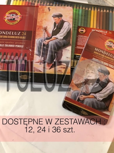 Zestaw kredek akwarelowych Koh-I-Noor Mondeluz 3712 3724 3719 Tuluz.JPG